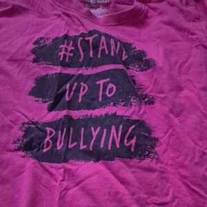Pink Stand Up to Bullying Kids Tee